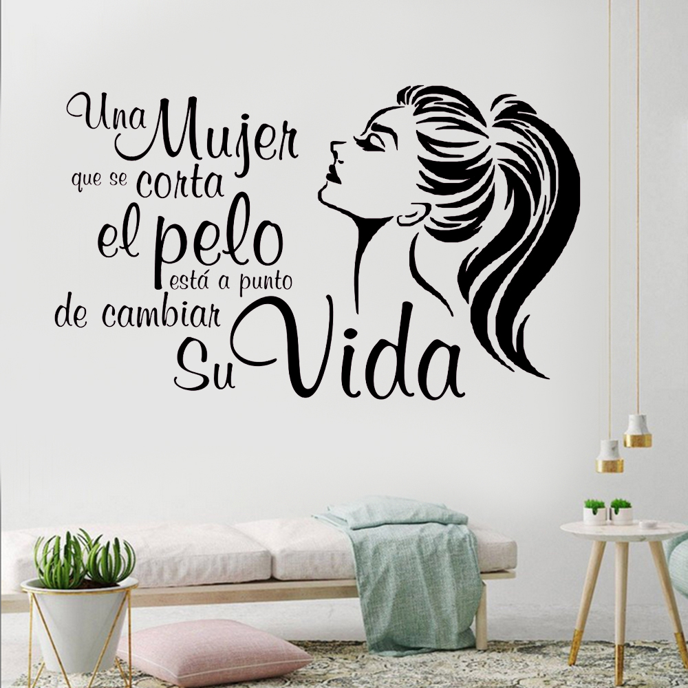 Interior Design Quotes - إسباني يقتبس صور مطبوعة للحوائط امرأة