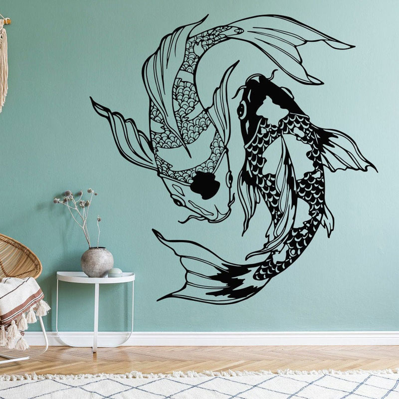 Interior Design Quotes - كوي الأسماك صور مطبوعة للحوائط الفينيل