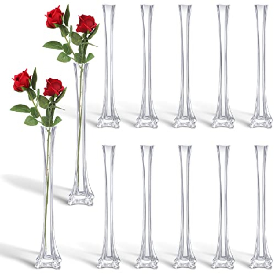 Fluted Vase Tall - مزهريات مركزية للطاولات في حفلات الزفاف: