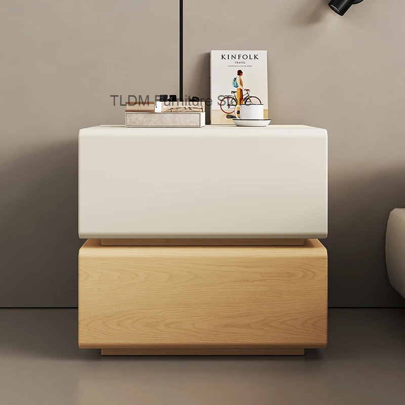 طاولة جانبية للسرير بتصميم نور - مراجعة Interior Design White And Wood وسعره