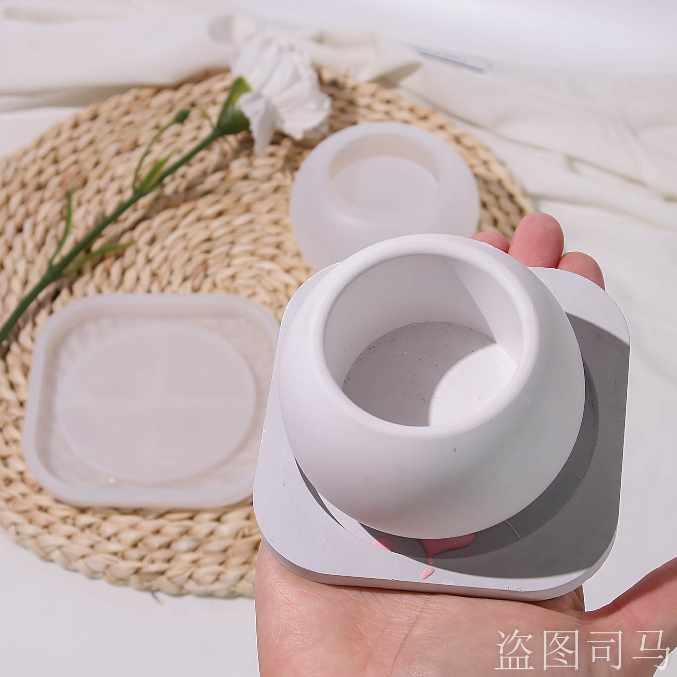 قالب وعاء الزهور الخرسانية مع  - مراجعة Terrazzo Pot Cement وسعره