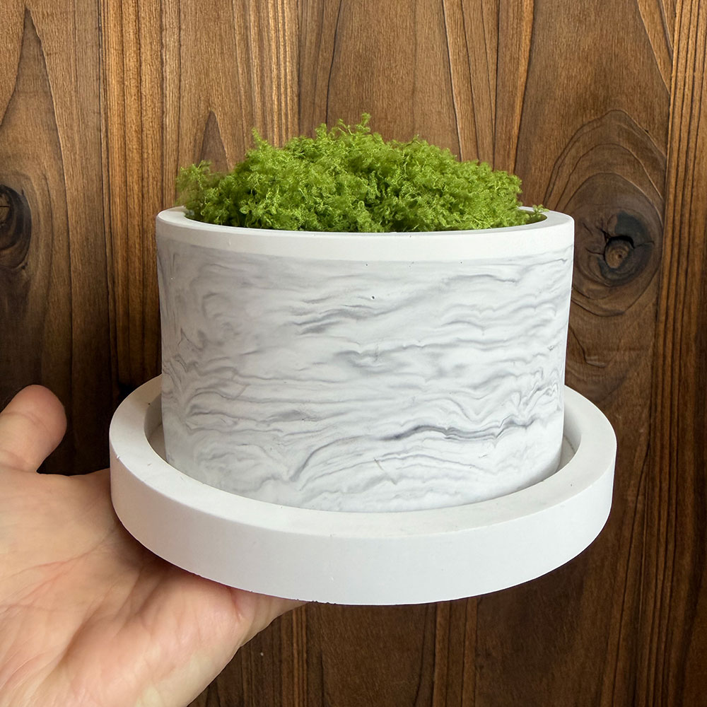 قالب كبير لصنع أحواض النباتات  - مراجعة Terrazzo Pot Cement وسعره