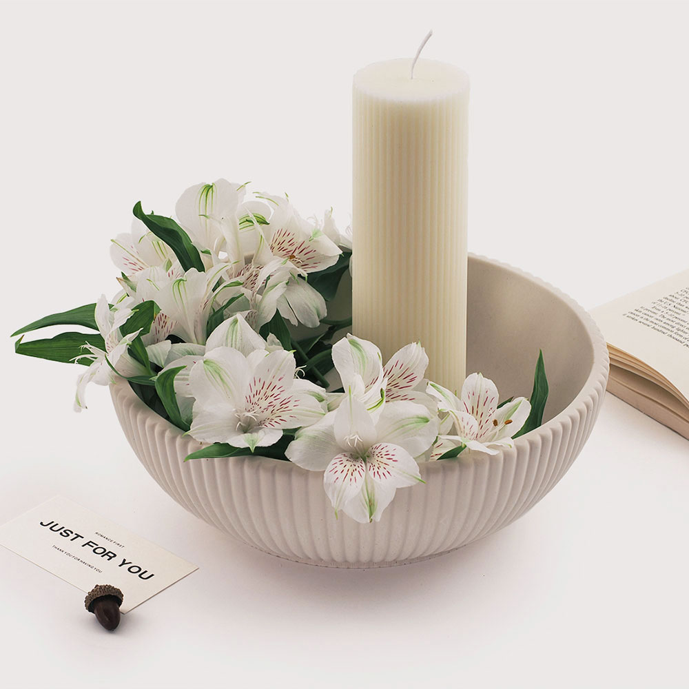 وعاء كبير مخطط وعاء قالب خرسان - مراجعة Terrazzo Pot Cement وسعره