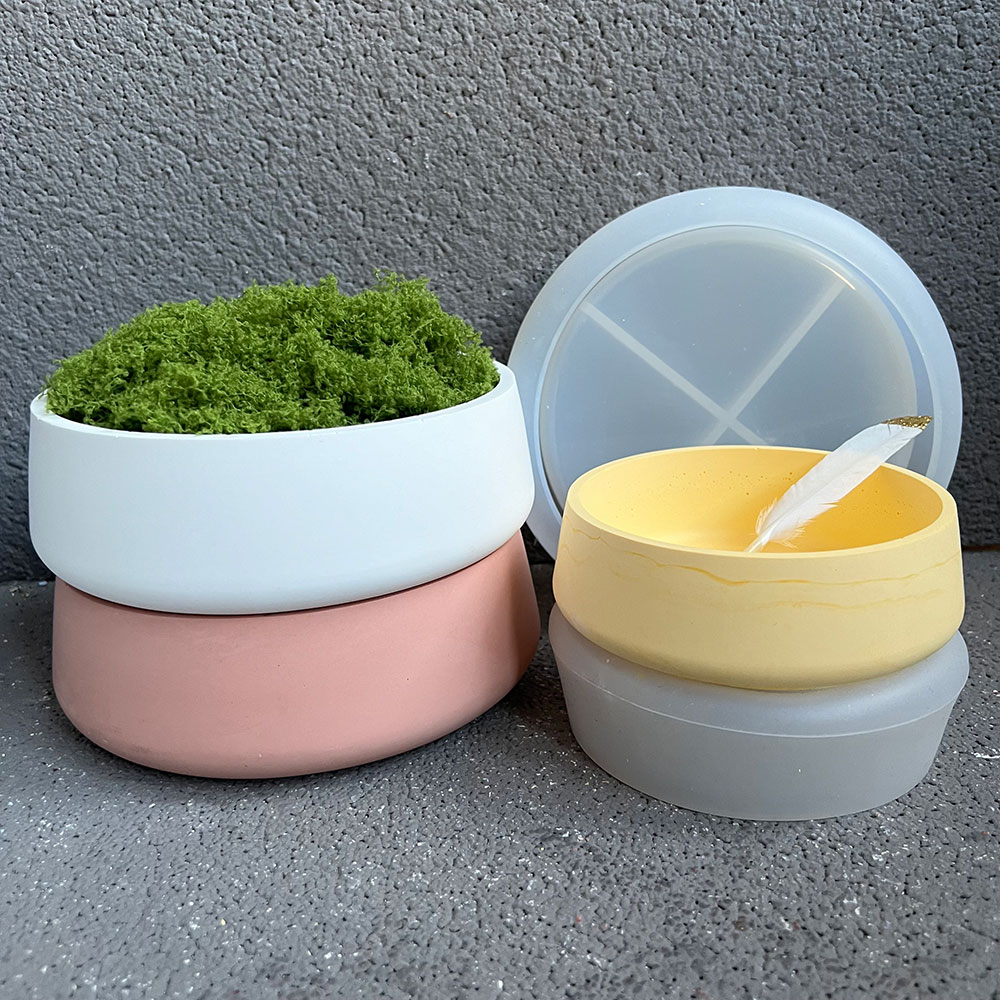 وعاء خرسانة قالب من السيليكون  - مراجعة Terrazzo Pot Cement وسعره