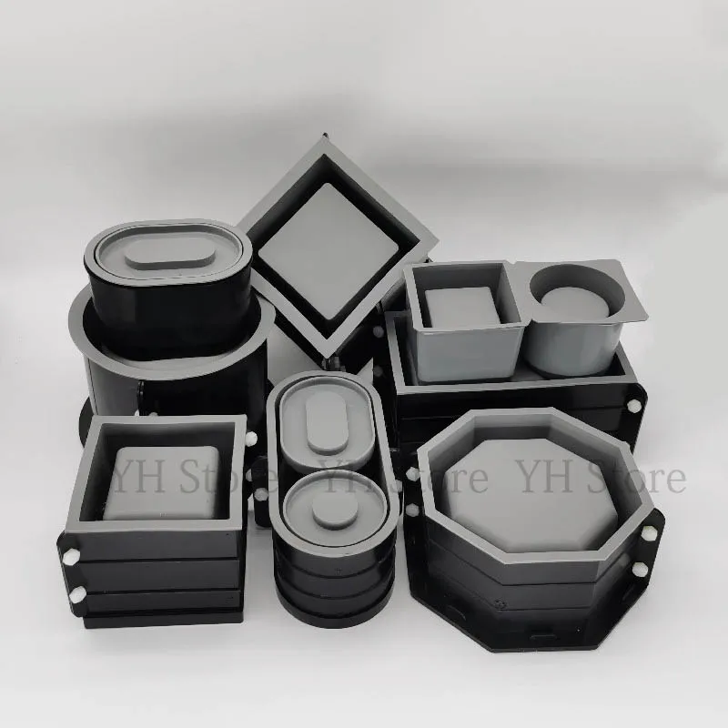 شمعة خرسانية كأس سفينة قوالب ا - مراجعة Terrazzo Pot Cement وسعره