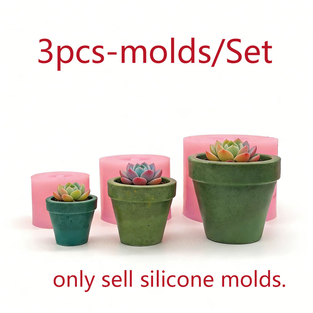 مجموعة قوالب سيليكون صغيرة لصن - مراجعة Terrazzo Pot Cement وسعره