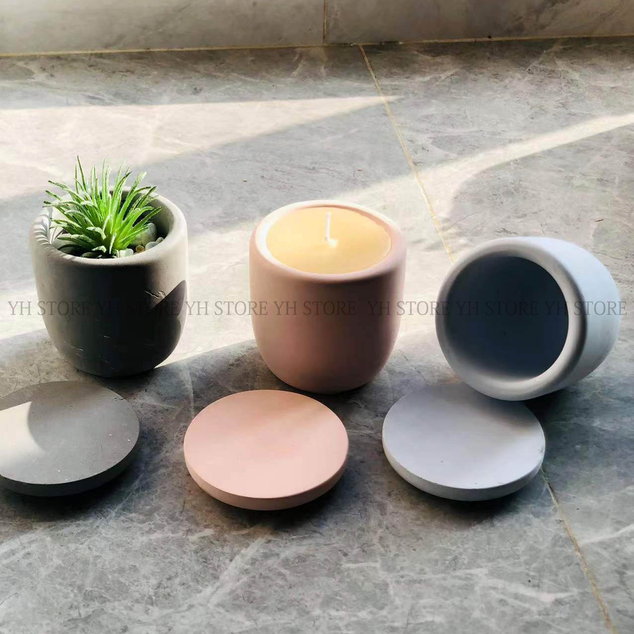 صندوق الاسمنت مع قوالب سيليكون - مراجعة Terrazzo Pot Cement وسعره