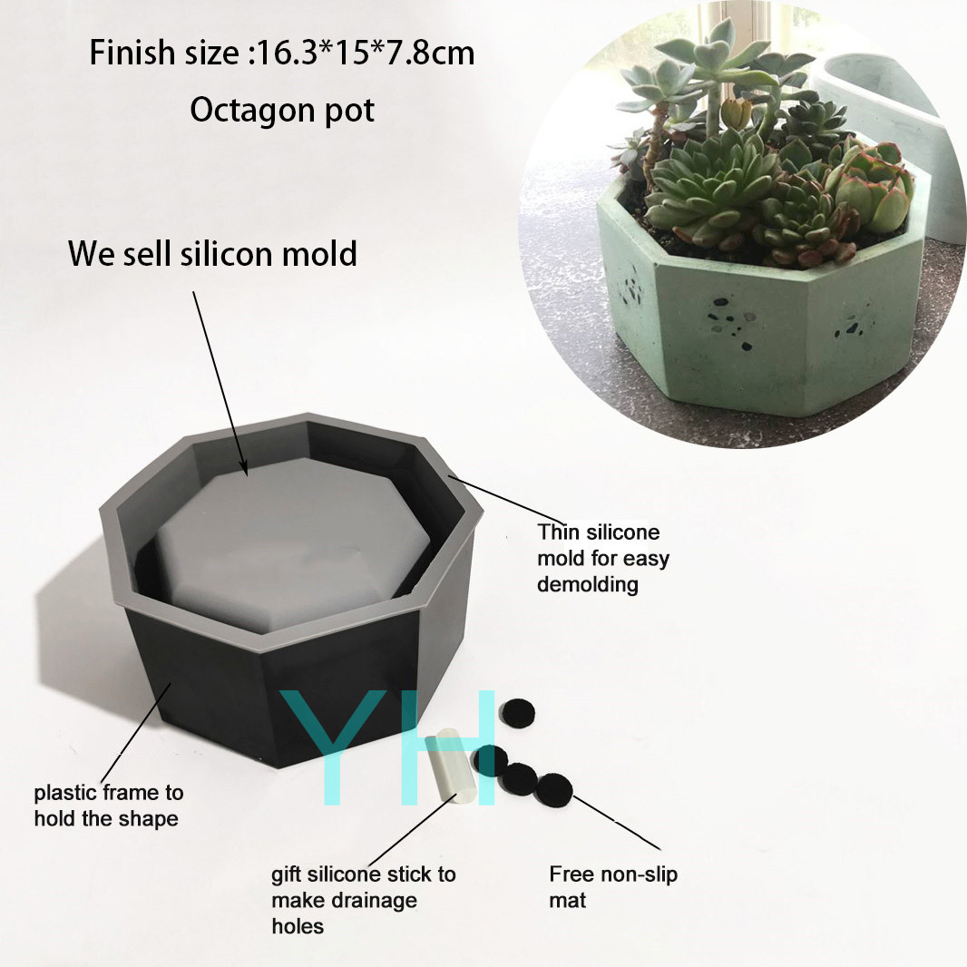 قوالب سيليكون أصيص زهور إسمنتي - مراجعة Terrazzo Pot Cement وسعره