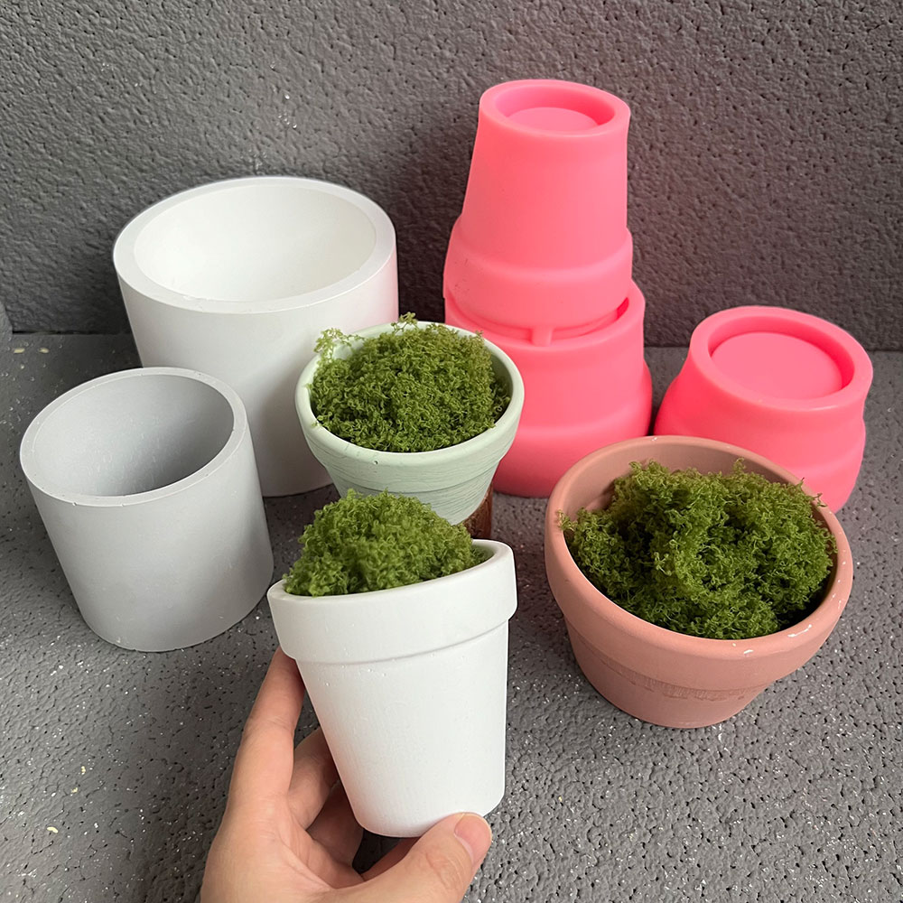 قالب سيليكون لوعاء مصنع خرسانة - مراجعة Terrazzo Pot Cement وسعره