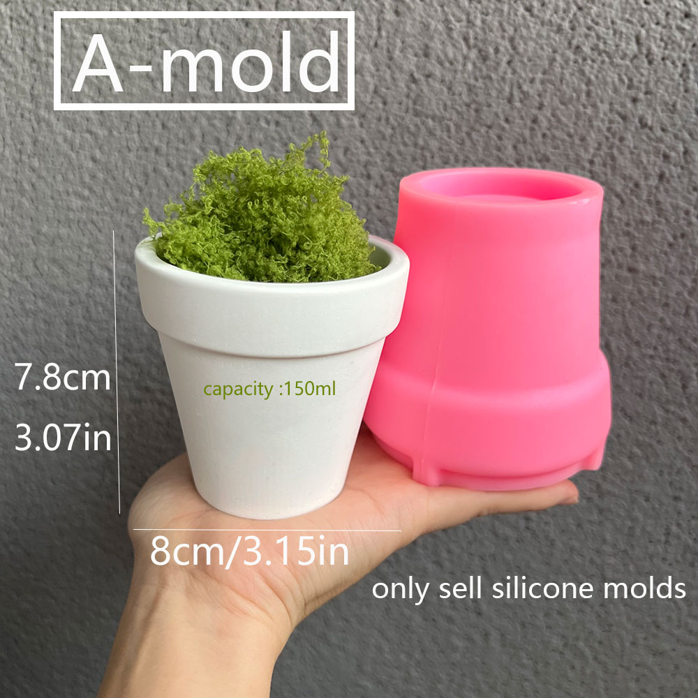 قالب سيليكون لوعاء مصنع خرسانة - مراجعة Terrazzo Pot Cement وسعره